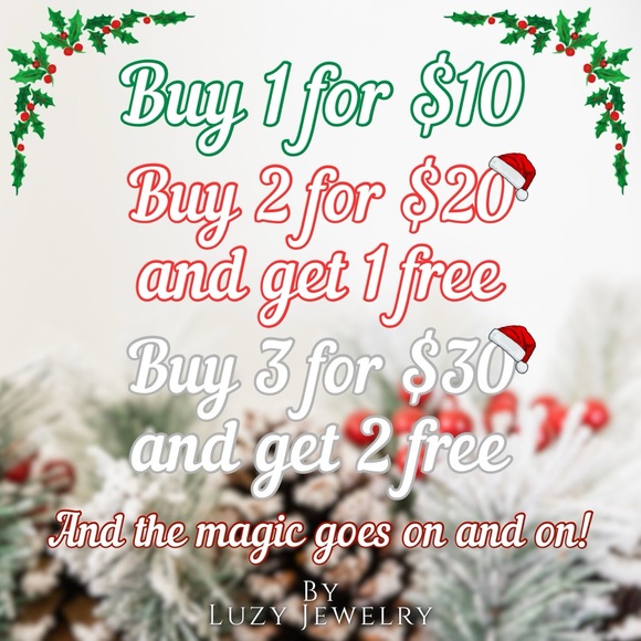 🎄Luzy Jewelry Holiday Promotion🎄Amazing Deals!! - Picture 1 of 3